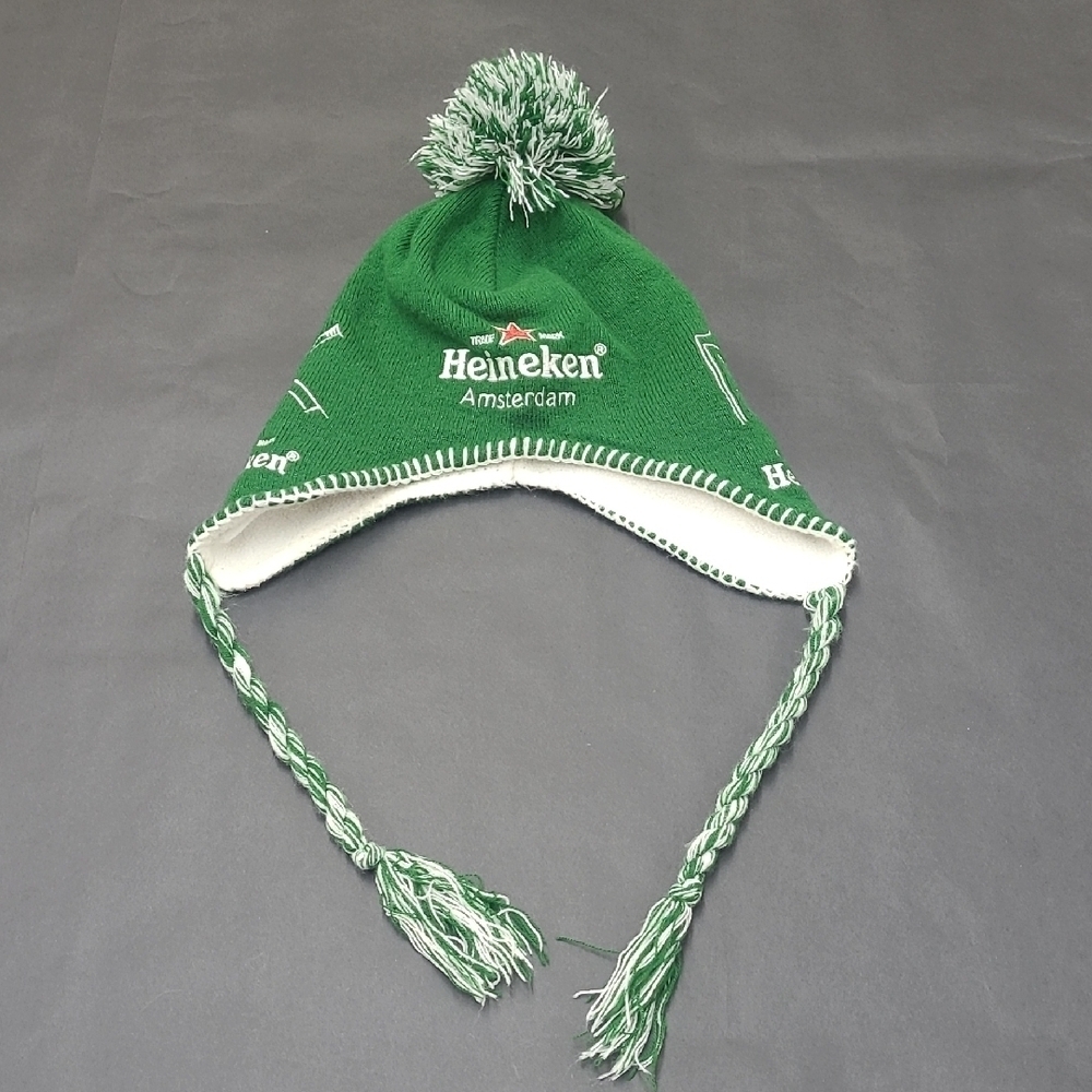 Heineken Green/White Warm Knit Hat OS